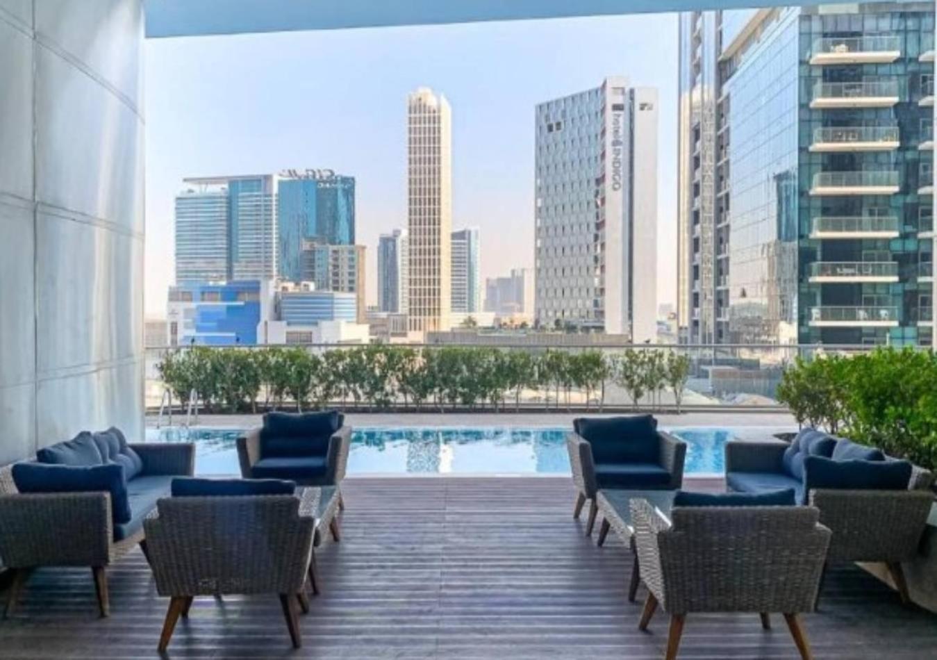 Modern 1Br Apartment, High Floor, Near Dubai Mall Екстер'єр фото