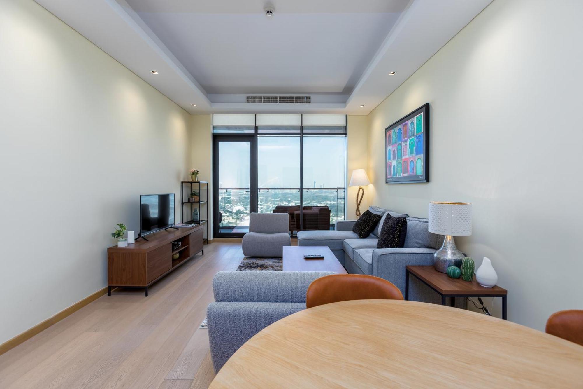 Modern 1Br Apartment, High Floor, Near Dubai Mall Екстер'єр фото