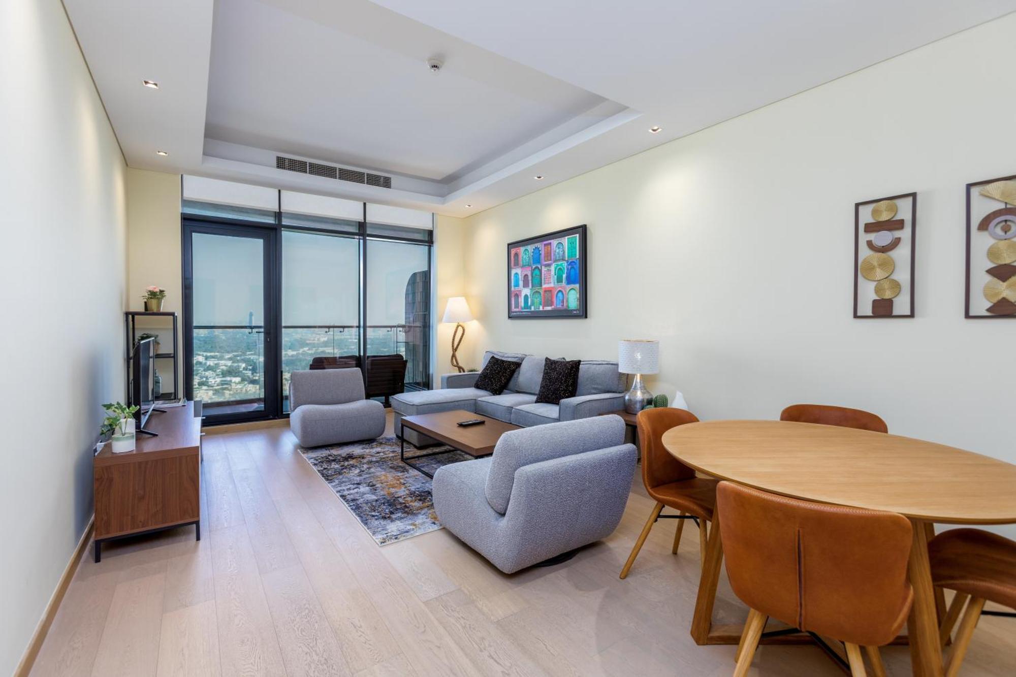 Modern 1Br Apartment, High Floor, Near Dubai Mall Екстер'єр фото