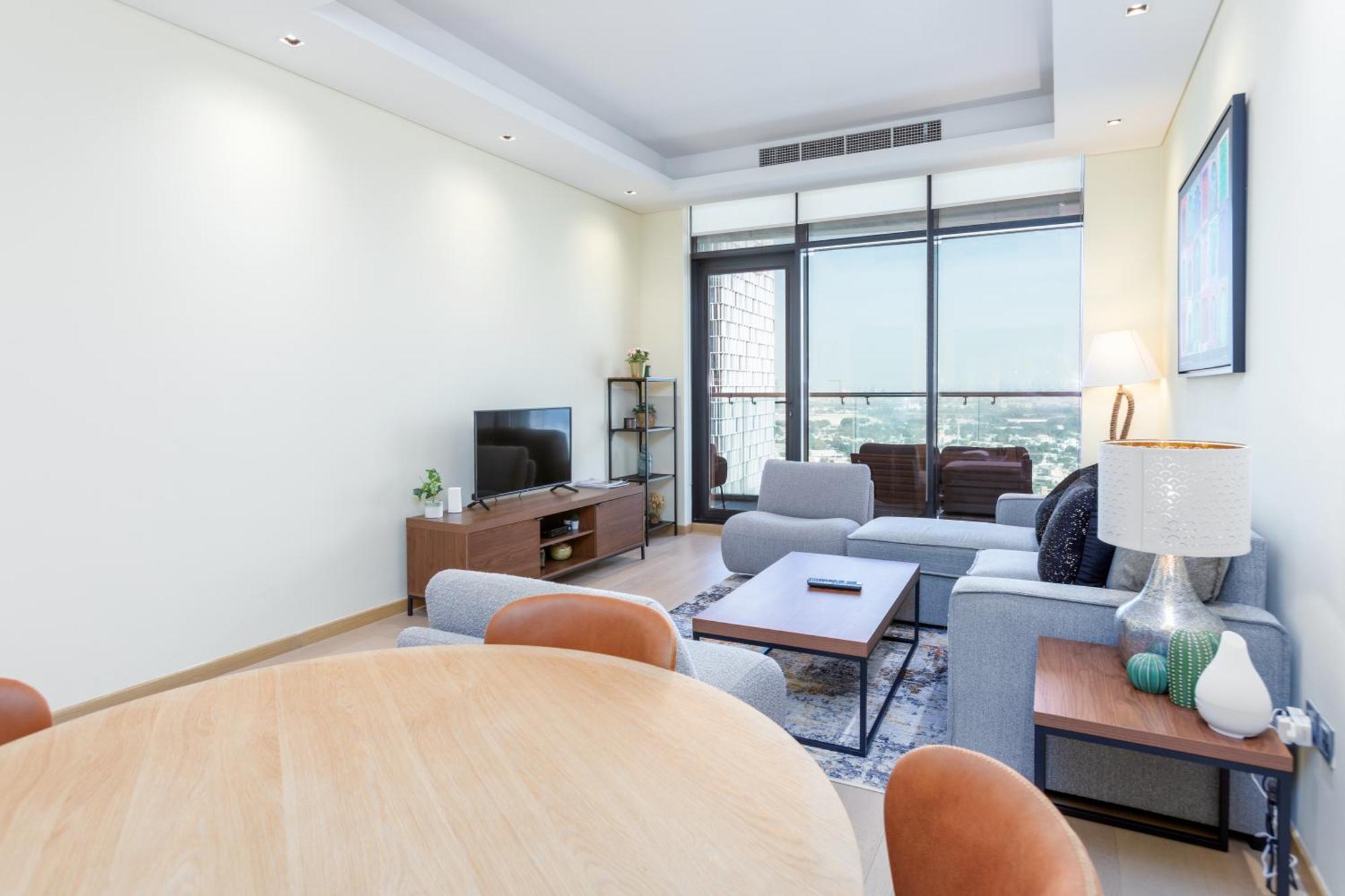Modern 1Br Apartment, High Floor, Near Dubai Mall Екстер'єр фото