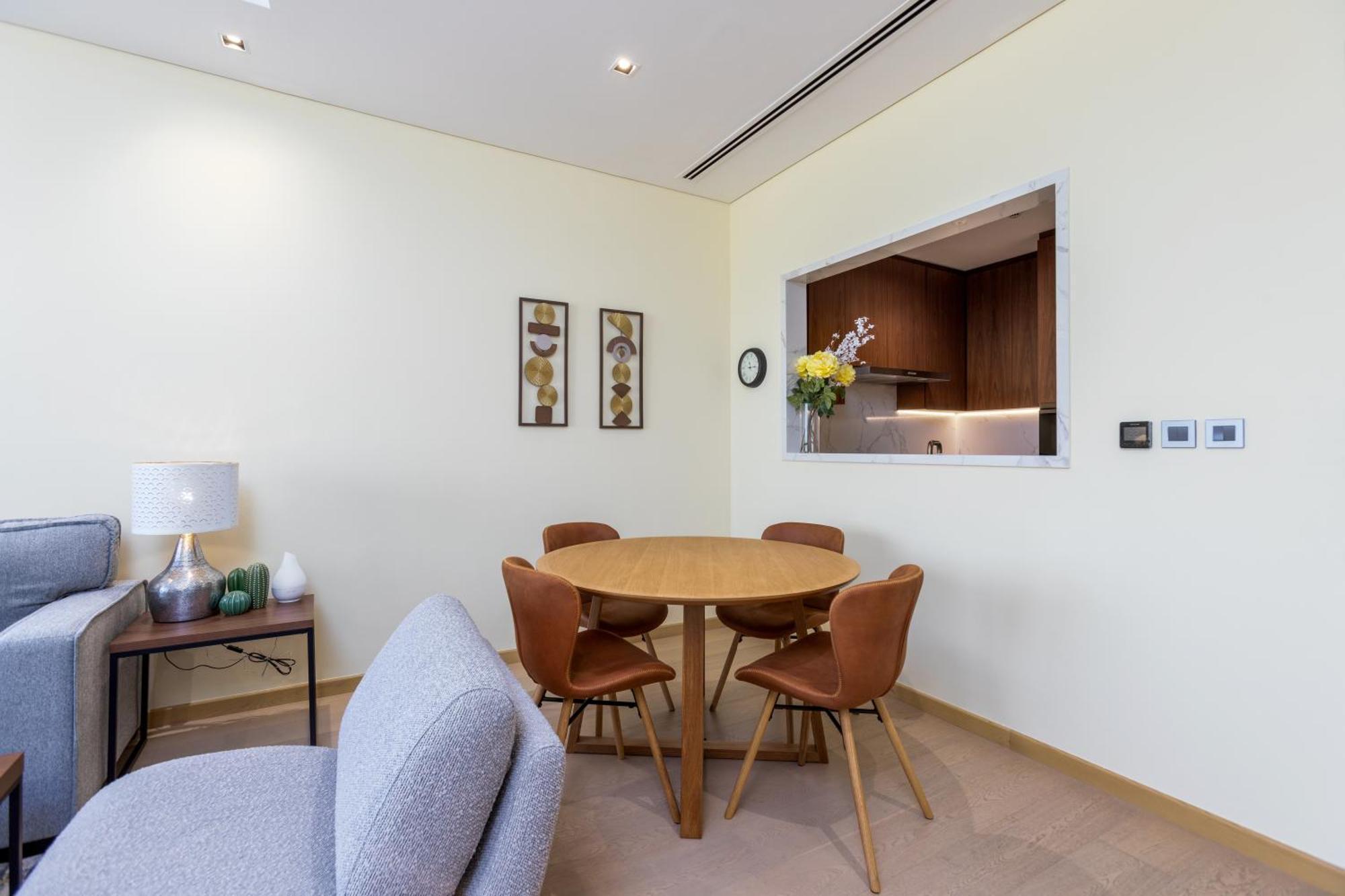 Modern 1Br Apartment, High Floor, Near Dubai Mall Екстер'єр фото